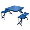 Picnic Time Blue Folding Picnic Table