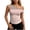 Orange, variant on Women's One Shoulder Sleeveless Tank Top Stripe Print Slim Fit Off Shoulder Cami Blouse Perfect for 2026 Spring Summer Daily Home Vacation Wear