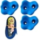 thumbnail image 1 of 12 empuñaduras y puntos de apoyo para pared de escalada de plástico multicolor para juegos de interior y exterior, 6 unidades, 1 of 5