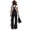 Black, variant on Women'S Casual Solid Color Fringe Faux Suede Adjustable Strap Wide Leg Jumpsuit Romper