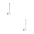 thumbnail image 4 of Inteprter Colgador montado en la pared cocina baño retráctil soporte de almacenamiento de ropa baño de plástico estante colgante naranja Naranja amarillo 2Conjunto, 4 of 6