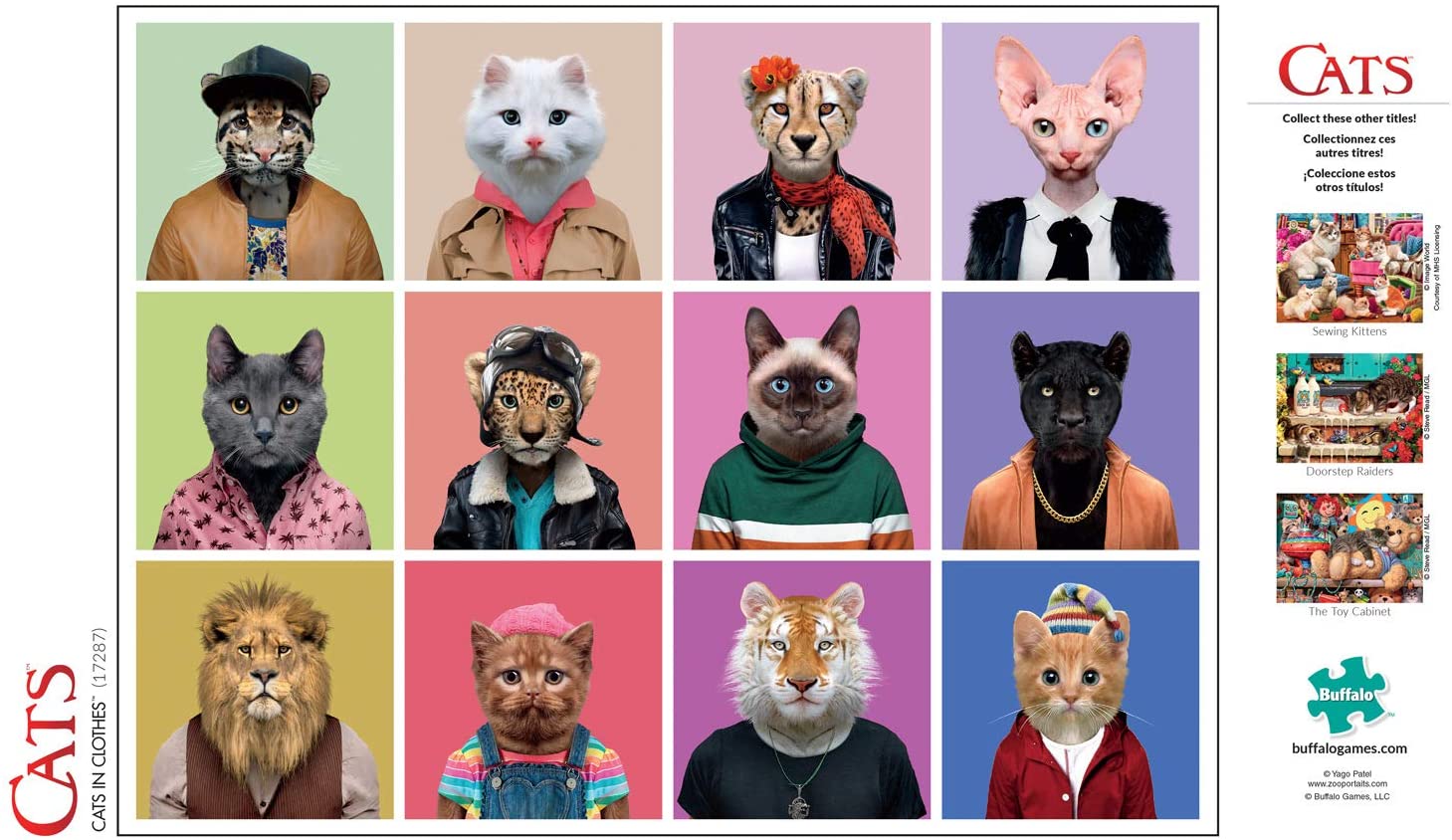 Buffalo Games - Cats - Cats in Clothes - 750 Piece Jigsaw Puzzle