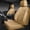 All Beige, variant on RoveNova Nappa Leather High Back Front Seat Covers, Tesla Model 3 Model Y Breathable Faux Leather Front Bucket Seat Covers, Anti-Slip Airbag Compatible Universal Fit for Sedan SUV Van Truck, Black