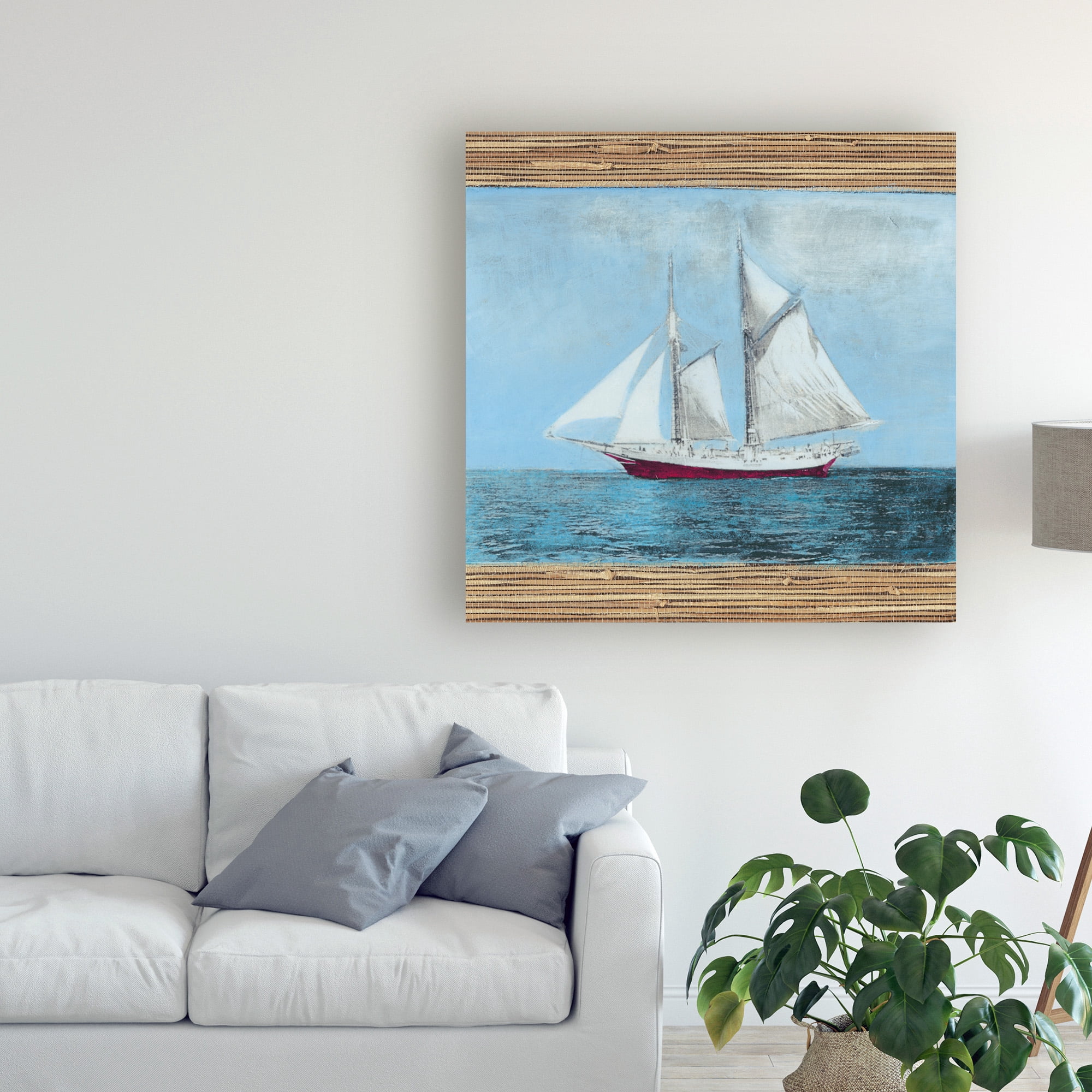 Trademark Fine Art 'Seagrass Nautical II' Canvas Art by Naomi McCavitt