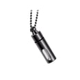 thumbnail image 1 of Collar de cremación Zulema Contenedor de acero inoxidable para mujeres hombres Negro collar de cadena, 1 of 8