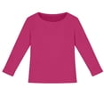 thumbnail image 2 of Tween Long Sleeve Shirt Crew Neck Ribbed Tees Shirt Soft Casual Layer Undershirts Tween Girls Clothes 11-12 Years, 2 of 4