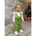 thumbnail image 5 of Cjfdfy Newborn Girl Christmas Fall Outfit Christmas Bow Plush Patchwork Jumpsuit Long Sleeve Ribbed Romper With Bow Headband Cute My First Christmas Fall Winter Outfit, 5 of 9