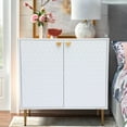 thumbnail image 6 of Boyel Living 2-Door Accent Sideboard Storage Cabinet, White Modern Sideboard Buffet Cabinet for Kitchen, Dining Room, Living Room, Entryway, 6 of 13