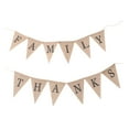 thumbnail image 4 of LABSERRON Bunting Banner Khaki Jute 1Pack 5.1 x 6.7in Flags 2M Length, 4 of 8