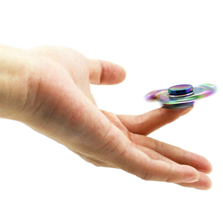 Ganz Hand Stress Relief Focus Fidget Spinner Toy – White ER51780