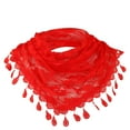 thumbnail image 2 of Babysbule Scarf for Women Women Lace Tassel Rose Floral Hollow Scarf Shawl Lady Wraps Scarves, 2 of 3