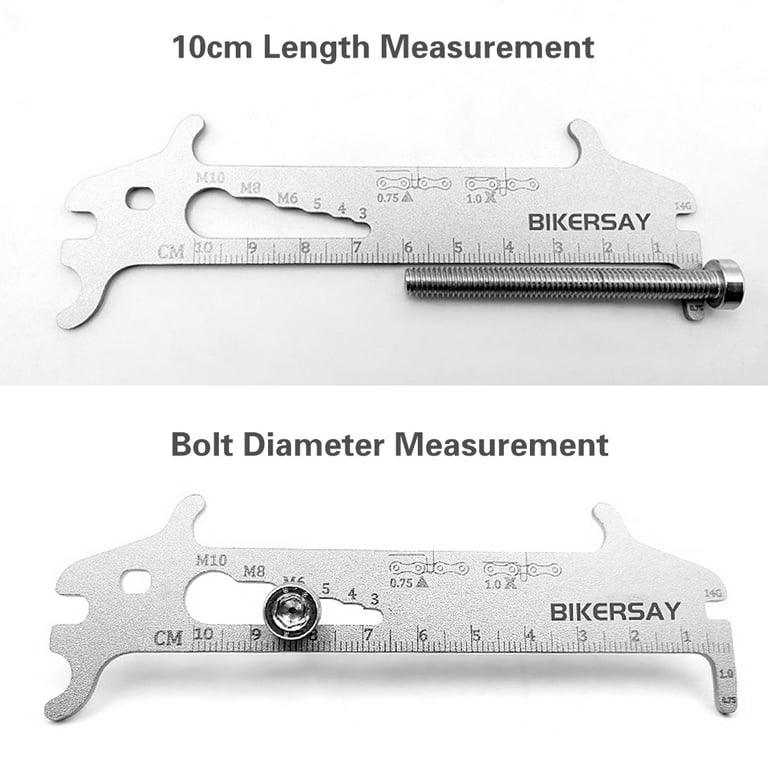 Presta Valve Core Extender Tool Install and Remove Valve Core Chain Wear Indicator Included