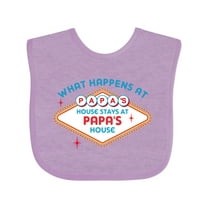 Inktastic Las Vegas Stays at Papa's Boys or Girls Baby Bib