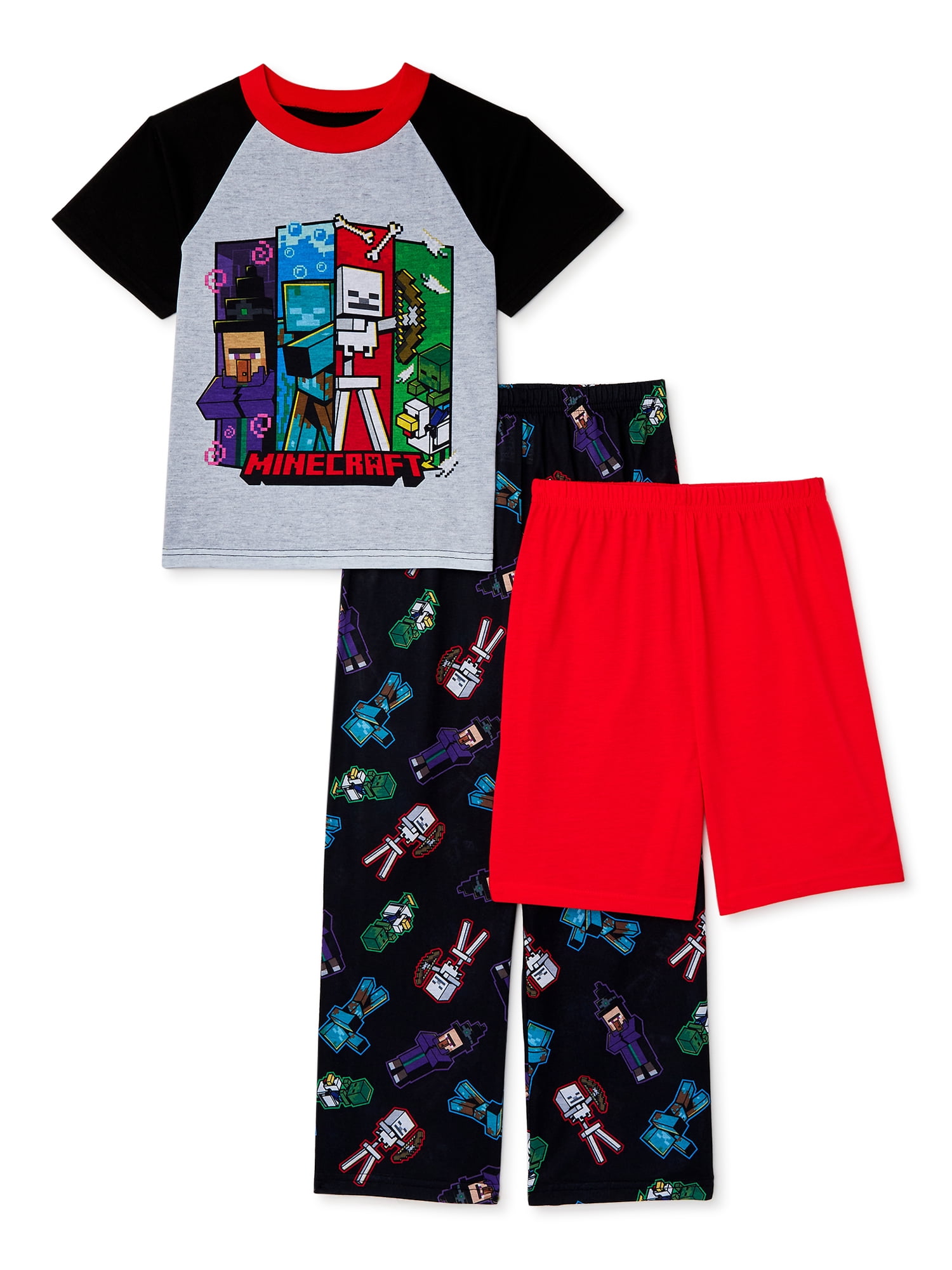 Minecraft Minecraft Boys Pajamas, 3Piece Set, Sizes 612 Walmart