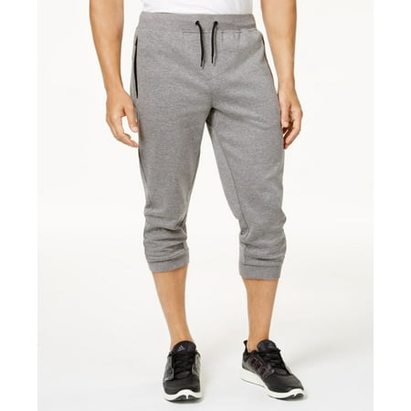 Ideology Gray Mens Large Zip Pocket Jogger Cropped Sweat Pants $45