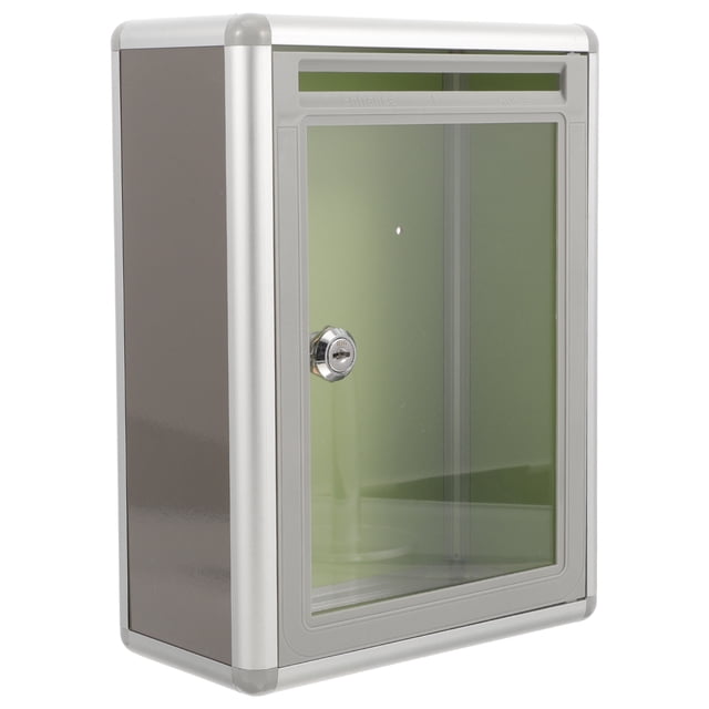 Buzón de acrílico para sugerencias y quejas, tamaño pequeño, ideal para oficina y hogar, 1 unidad.
