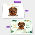 thumbnail image 2 of Dachshund Doxie Mother Book Lover Living That Dog Mom Life Happy Mother's Day 7x5in Folded Greeting Card Wiener Dog Lover Gifts Idea Single Note Card with Envelope - 03004, 2 of 5