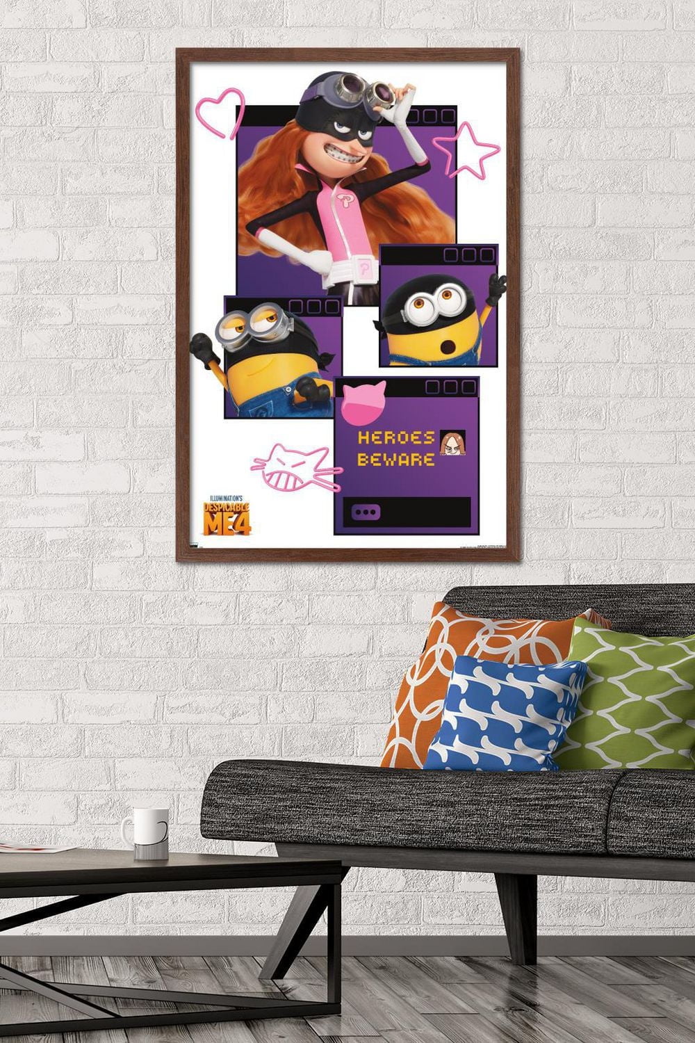 Illumination Despicable Me 4 - Heroes Beware Wall Poster, 22.375" x 34"