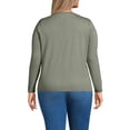 thumbnail image 2 of Lands' End Plus Size Supima Cotton Long Sleeve Crewneck T-Shirt, 2 of 3