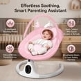 thumbnail image 4 of Movease Infant Baby Swing , Smart Swing with App Control, Multi-Speed Motion, Music Playback, Space-Saving Frame, Pink, 4 of 4