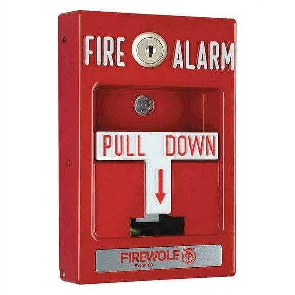 Napco Fire Pull Station,4" Depth FWC-CNV-PULLK