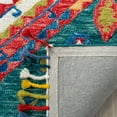 thumbnail image 3 of SAFAVIEH Aspen Linnette Geometric Wool Area Rug, Green/Red, 8' x 10', 3 of 4
