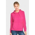 thumbnail image 4 of Sofra Women's Lightweight Cotton Long Sleeve Pullover Thin Hoodie Jacket, 4 of 4
