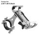 thumbnail image 5 of Soporte para teléfono móvil Advancent para manillar de bicicleta aleación de aluminio Plata 360 grados giratorio, 5 of 6