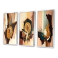 thumbnail image 3 of Designart "Infinite Possibilities in Terra Rosa's Realm II" Abstract Framed Wall Art Set Of 3 - Brown Modern Frame Canvas Set For Living Room Decor, 3 of 6