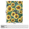 thumbnail image 4 of Orinice  for Sunflower Throw Blanket Floral Girly Sunflower Flower Soft Warm Women Girls Bed Bedding Blankets for Couch Sofa Office,Cozy Flannel Plush Blanket Gift for Kids Adults, 50"X40" 60x80in, 4 of 6