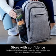 Open Box Ninja Blast Portable Personal 18 Oz Blender w/ Leak Proof Lid & Easy Sip Spout, Rechargeable Base, BC150BK Black