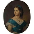 thumbnail image 2 of Eugen Felix 15x18 Gold Ornate Wood Frame and Double Matted Museum Art Print Titled - Portrait of Madame Leon Fould, Nee Ephrussi, 2 of 4