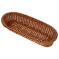 thumbnail image 6 of Bread Basket Plastic Oval Basket Woven Food Storage Basket And Fruit Vegetables Serving Basket, 6 of 6