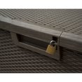 thumbnail image 4 of Toomax Santorini Plus Deck Outdoor Storage Chest Box Bench, 145 Gallon (Brown), 4 of 7