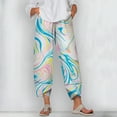 thumbnail image 2 of CLOOCL New Plus Size Pants for Women Marble Pattern 3D Printed Trousers Loose Streetwear Female Casual Jogging Pants, 2 of 6