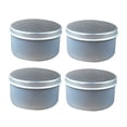 thumbnail image 4 of WHAMVOX  4 Pcs Travel Candle Making Iron Boxes Kit DIY Accessories Silver, 4 of 8