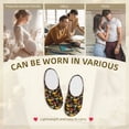thumbnail image 7 of KLL Mushrooms And Fern Stems Pattern Adult Unisex Cozy Slippers,Fuzzy Slip-on Slippers TPR Sole Slippers Comfort Plush Home Footwear for Indoor & Outdoor-35/36, 7 of 7