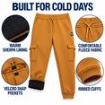 thumbnail image 5 of Bobcat Boys Sweatpants Fleece Sherpa Lined Active Cargo Jogger Pants Sizes 8-18, 5 of 7