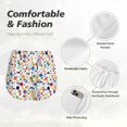 thumbnail image 6 of Lsque Colorful Spots Printed Women's Running Shorts with Liner Pockets,Elastic Quick Dry Workout Athletic Gym Yoga Shorts,Womens High Waist Shorts-X-Large, 6 of 9