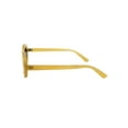 thumbnail image 3 of Juniors Plastic Slim Oval Yellow Frame Brown Lens Sunglasses, 3 of 3