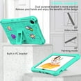 thumbnail image 6 of ELEHOLD Kids Case for Samsung Galaxy Tab A9 Plus 11 Inch (SM-X210/X215/X216/X218) DIY EVA Rugged Shockproof Kickstand Cover with Detachable Shoulder Strap,Mintgreen, 6 of 8
