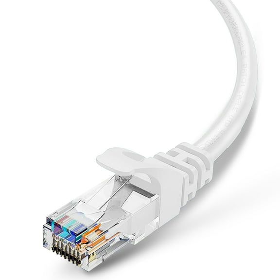 Cat6 Ethernet Cable 11 FT White Internet Patch Cord UTP Network Patch Cable 1 pcs