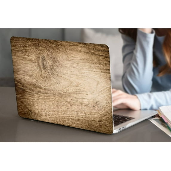 KSK KAISHEK Hard Case Shell Cover Compatible with 2015 2014 2013 2012 Release MacBook Pro 15" with No Touch No CD-ROM / USB-C Model: A1398 Wood grain 37