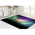 thumbnail image 2 of Outdoor Rugs, Nursery Rug, View Rugs, Canadian Forest Rug, Large Rug, Aurora Borealis Landscape Rugs, Cosmos Rug, Colorful Sky Rugs, 5.9'x9.2' - 180x280 cm, 2 of 8