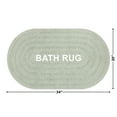 thumbnail image 4 of Beautiful Oval Cotton Bath Rug by Drew Barrymore, Sage Green, 20" x 34", 4 of 10