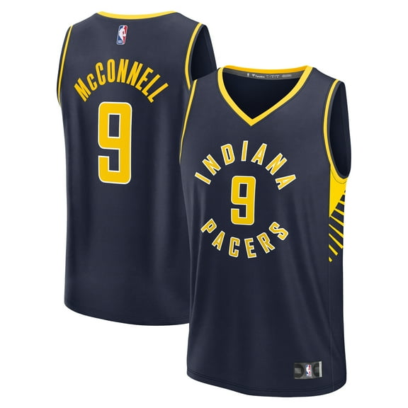 Men's Fanatics T.J. McConnell Navy Indiana Pacers Fast Break Replica Player Jersey - Icon Edition