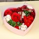 thumbnail image 1 of Caja de regalo creativa con forma de corazón de flor de jabón, regalo creativo de cumpleaños para San Valentín y Navidad para novia, 1 of 6