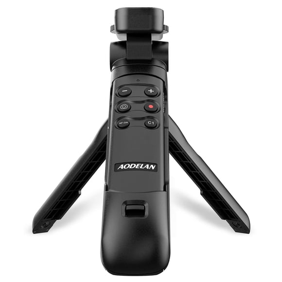 AODELAN Wireless Shooting Grip Tripod with Remote Control for Vlogging, for Sony ZV-E10,ZV-1F, ZV-E10 II, a6100, a6400, a6600, a7 III, a7R III, a7R IV, a9, a9 II, Replace Sony GP-VPT2BT