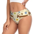 thumbnail image 2 of Balery Dachshund Dog And Flower Ropa Interior de Algodón para Mujer con Dibujo – Braguitas Cómodas y Elásticas, Estilo Clásico-X-Large, 2 of 6