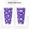 thumbnail image 3 of Cauagu colorful mushroom Skull rainbow Pattern 20oz Tumbler,Stainless Steel Vacuum Insulated Tumbler with Lid Insulated Coffee Mug Thermal Cup with Splash Proof Sliding Lid-Straw Two-piece Set, 3 of 8
